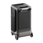 Black Anker SOLIX F3800 rolling cart with wheels and handle