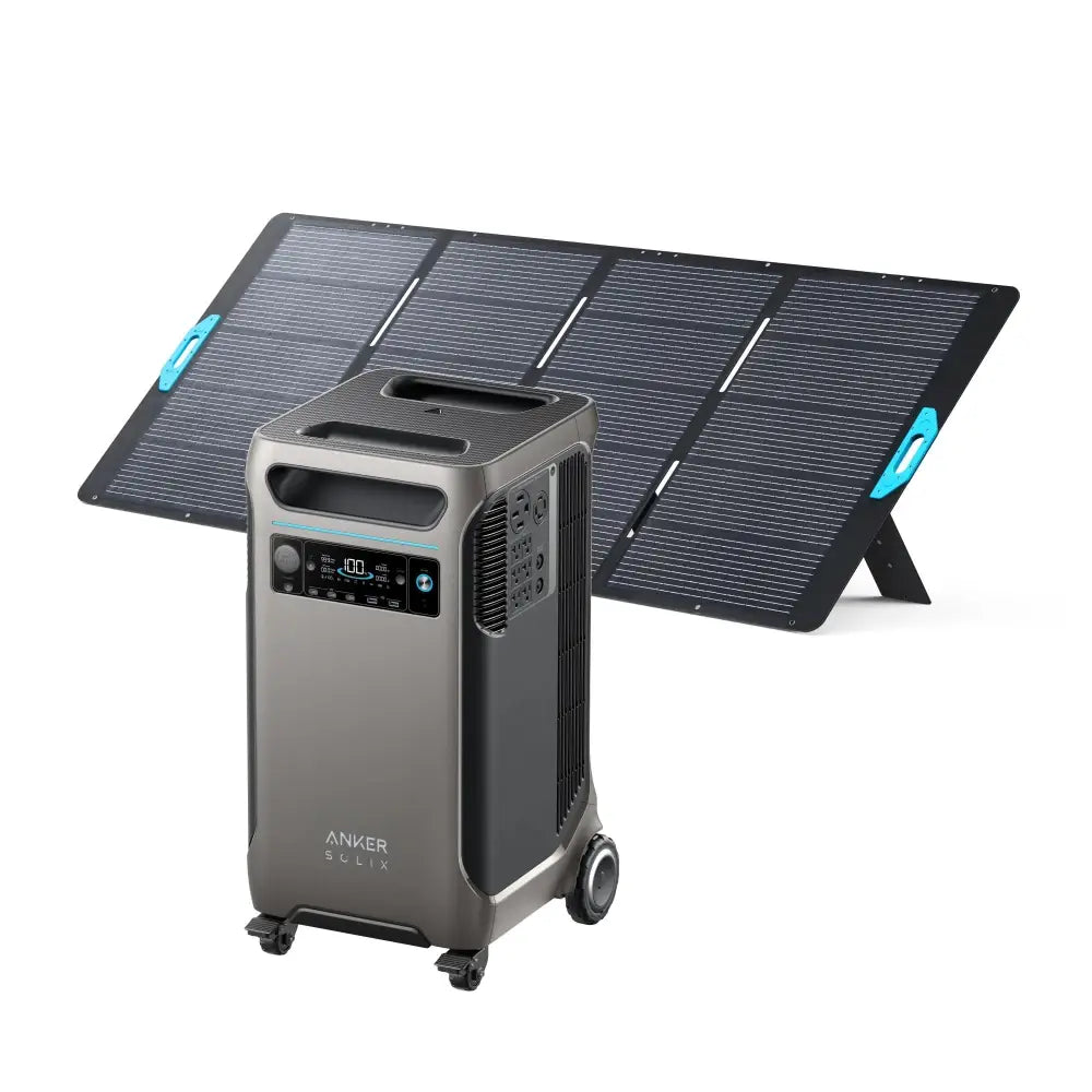 Anker SOLIX F3800 portable power station with 400W solar panel