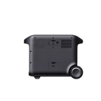 Black Sony portable speaker with matte finish and subwoofer on Anker SOLIX F2600