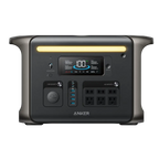 Anker SOLIX F1500 portable power station in sleek black and silver with multiple outlets