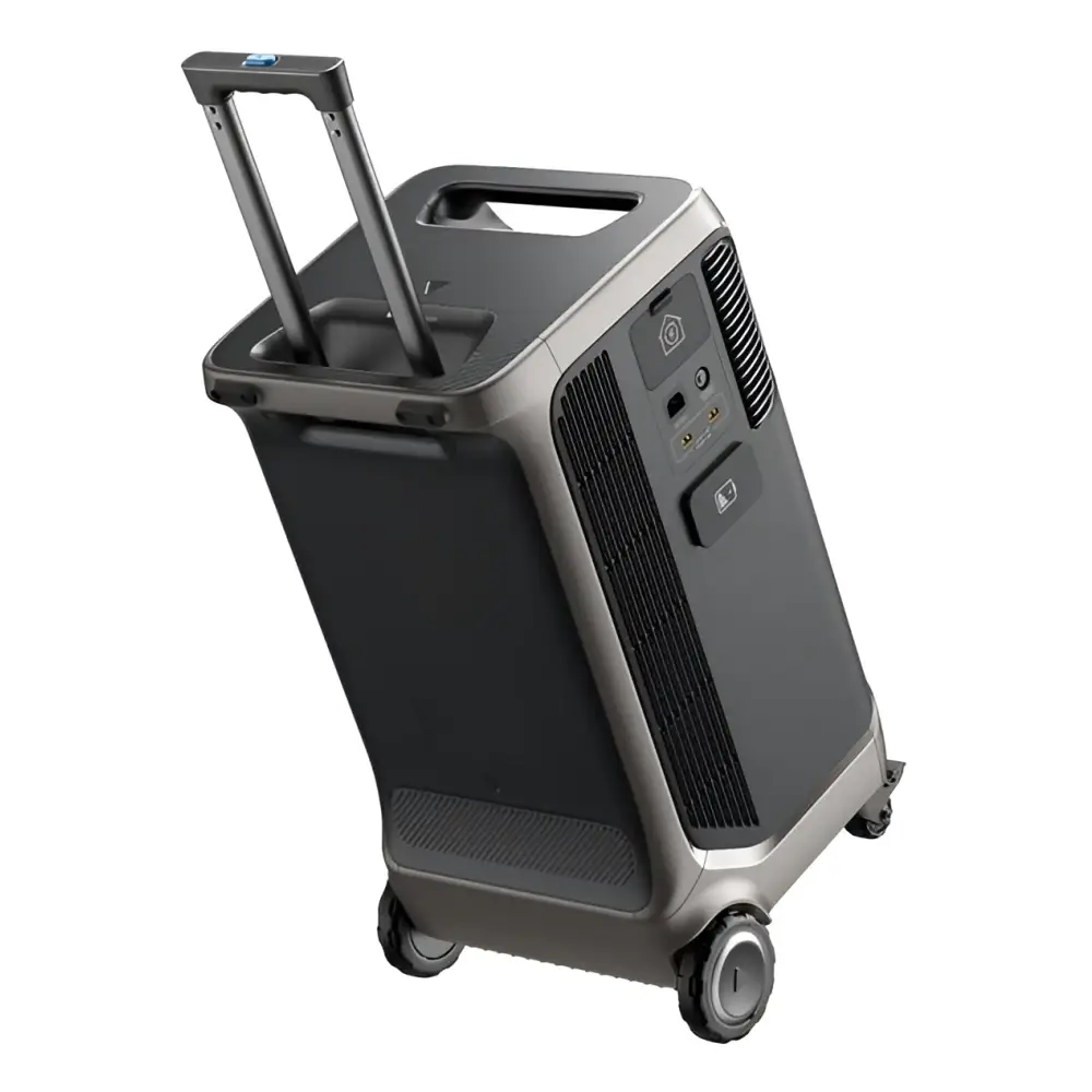 Anker SOLIX F3800 7680Wh silver black portable generator with wheels