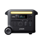 Anker SOLIX F2600 2560Wh black portable power station with USB ports