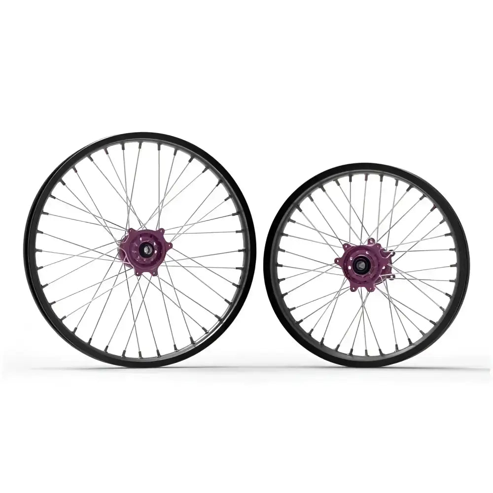 20-inch purple silver alloy wheels with white spokes for Sur Ron
