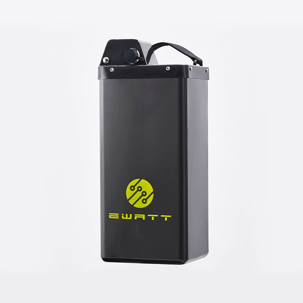 EWatt 60V 53Ah Sur-Ron Light Bee battery upgrade, black with yellow green accents