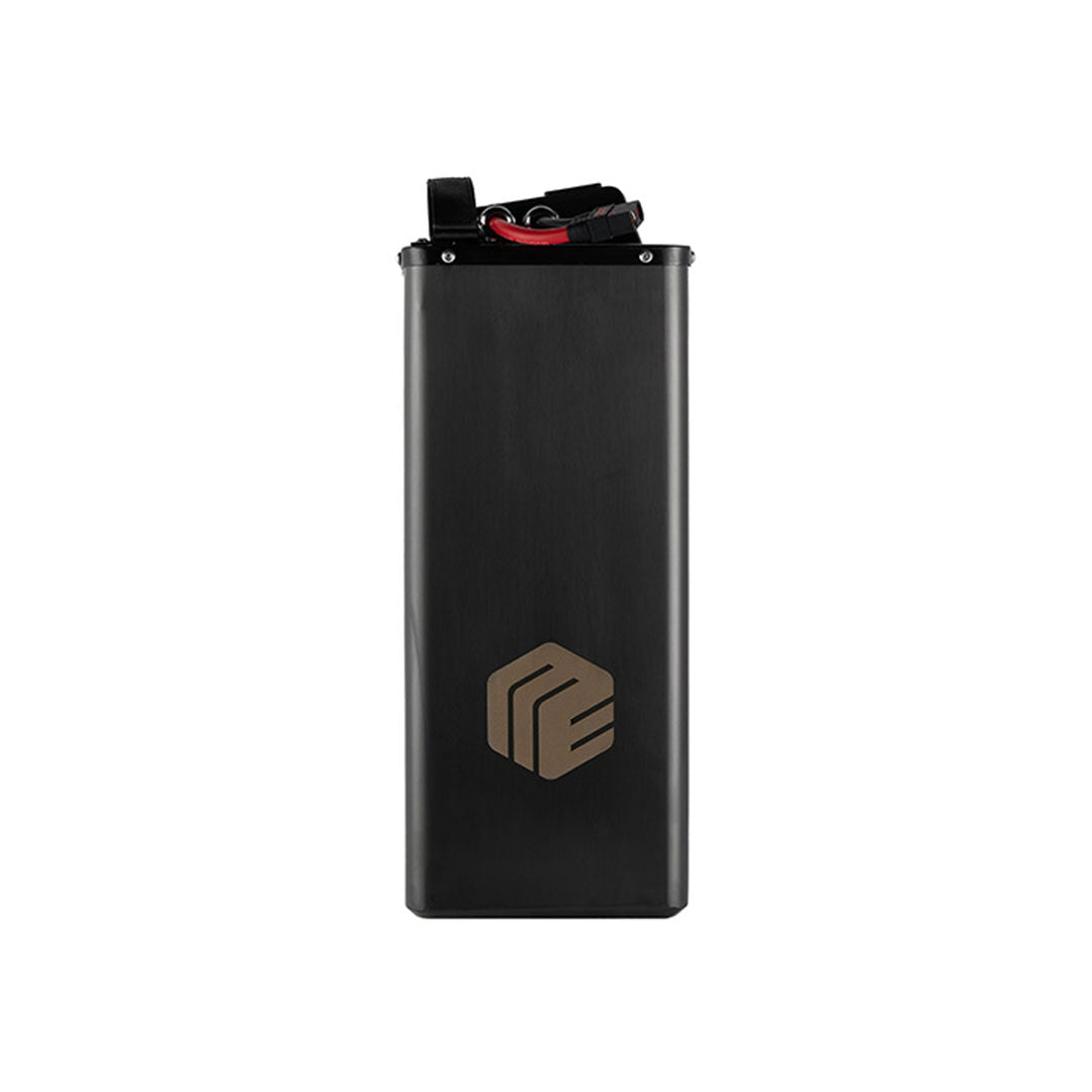 Black hexagonal EWatt 72V 42Ah Talaria Sting battery with gold logo