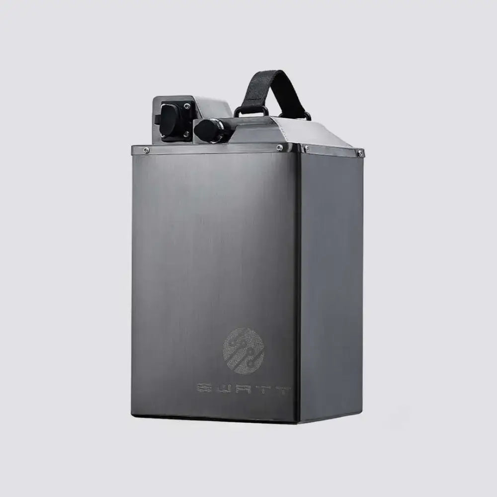 Ewatt 88V 76AH silver and black SurRon Ultra Bee battery pack with handle