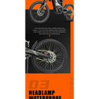 HEZZO 8000W Electric Dirt Bike 72v 35Ah Electric Bike Middrive Rerode 