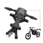 Black and silver adjustable rear view mirror for Sur-Ron Ultra Bee