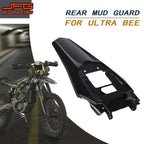 Black plastic Ultra Bee rear mudguard for Sur-Ron electric bikes