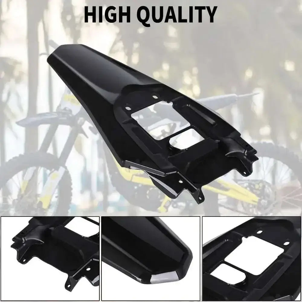 Black Ultra Bee rear fender mudguard for Sur Ron electric bike