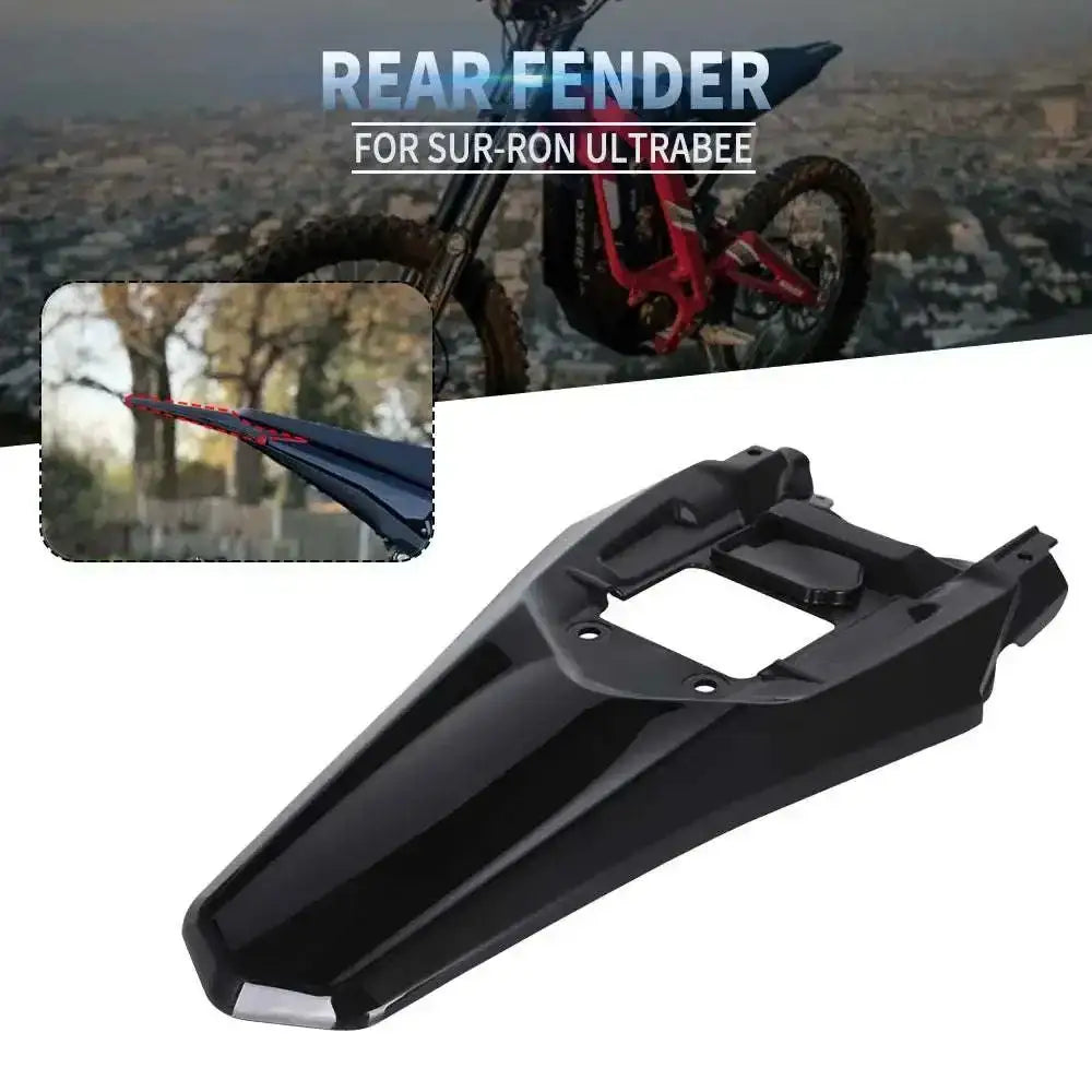 Black rear fender for Sur-Ron Ultra Bee electric bike