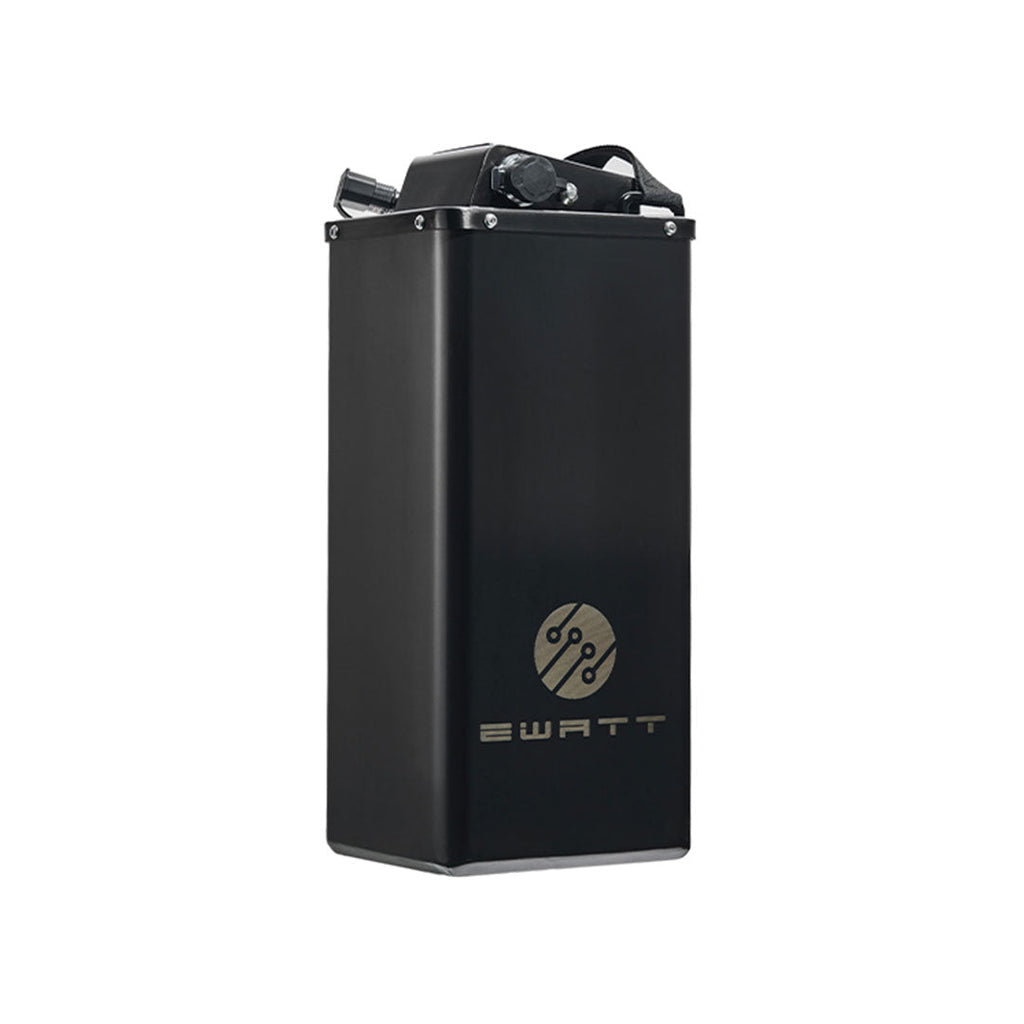 Nexbat 72V 50Ah black rectangular battery with silver logo and wires for Sur-Ron Light Bee