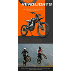 HEZZO 8000W electric dirt bike with 72V 35Ah battery, 53MPH, 75 miles range