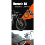 HEZZO 8000W electric dirt bike with orange accents and black frame