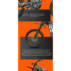 HEZZO 8000W 72V Electric Dirt Bike Off-Road Ebike 53MPH 75 Miles Range