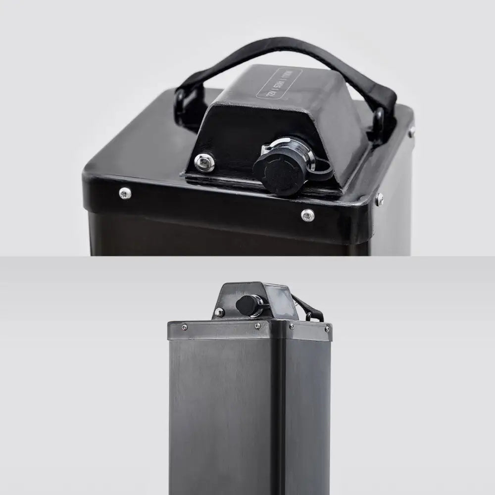 Black EWatt 72V 57Ah battery with handle and screw details for Talaria Sting