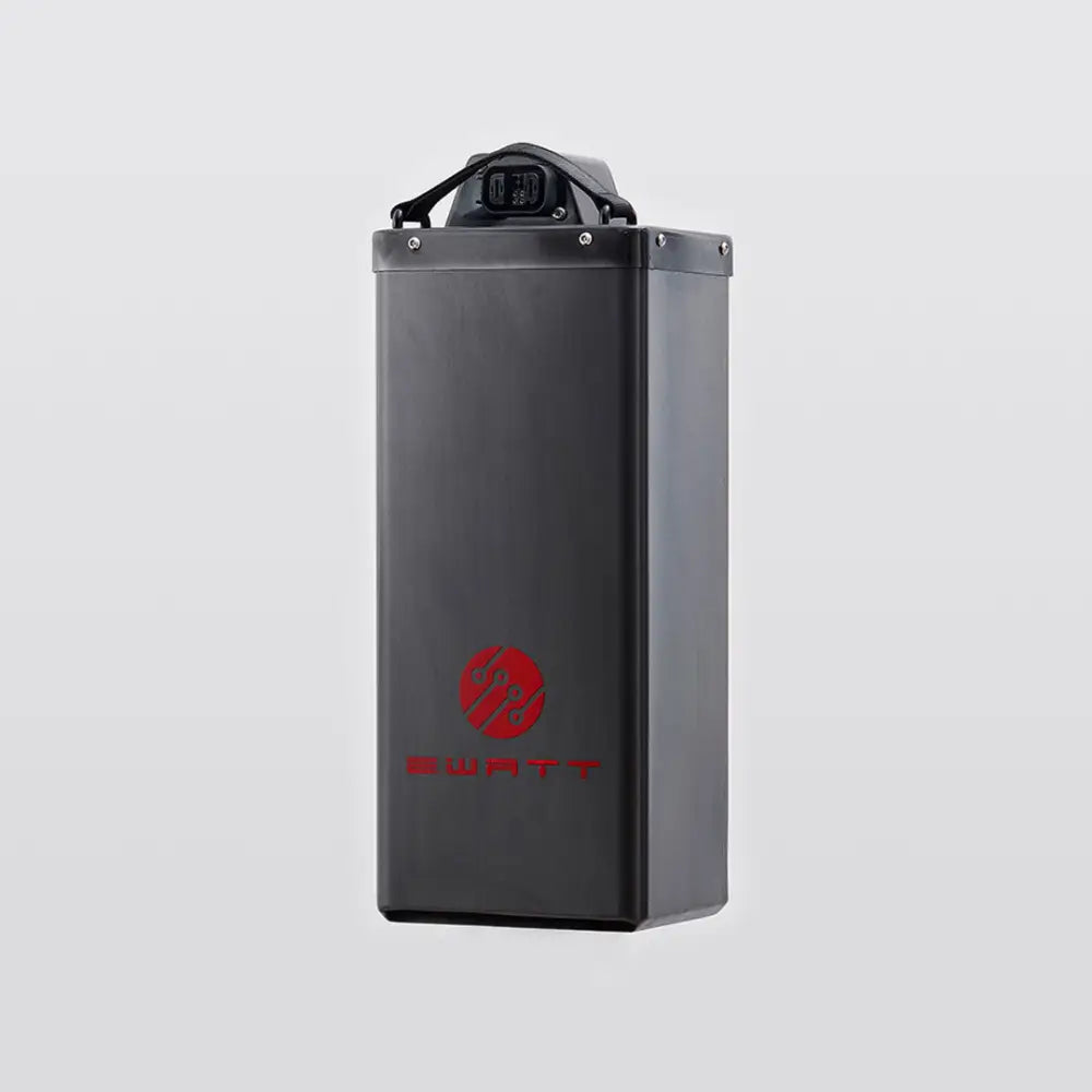 Black EWatt 72V 57Ah battery with red logo for Talaria Sting