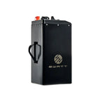 EWatt 74V 58Ah black battery with orange cap and handle