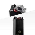 EWatt 72V 42Ah Talaria Sting battery upgrade with red silver cables