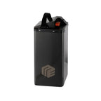 EWatt 81.4V 45Ah Talaria Sting battery upgrade with black rectangular design, handle and red cap