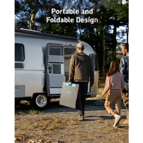 Anker SOLIX Foldable Solar Panel 200W portable camping chair