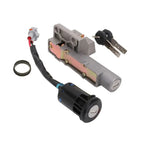 Sur-Ron Light Bee OEM lock set with gray ignition switch, keys and wiring