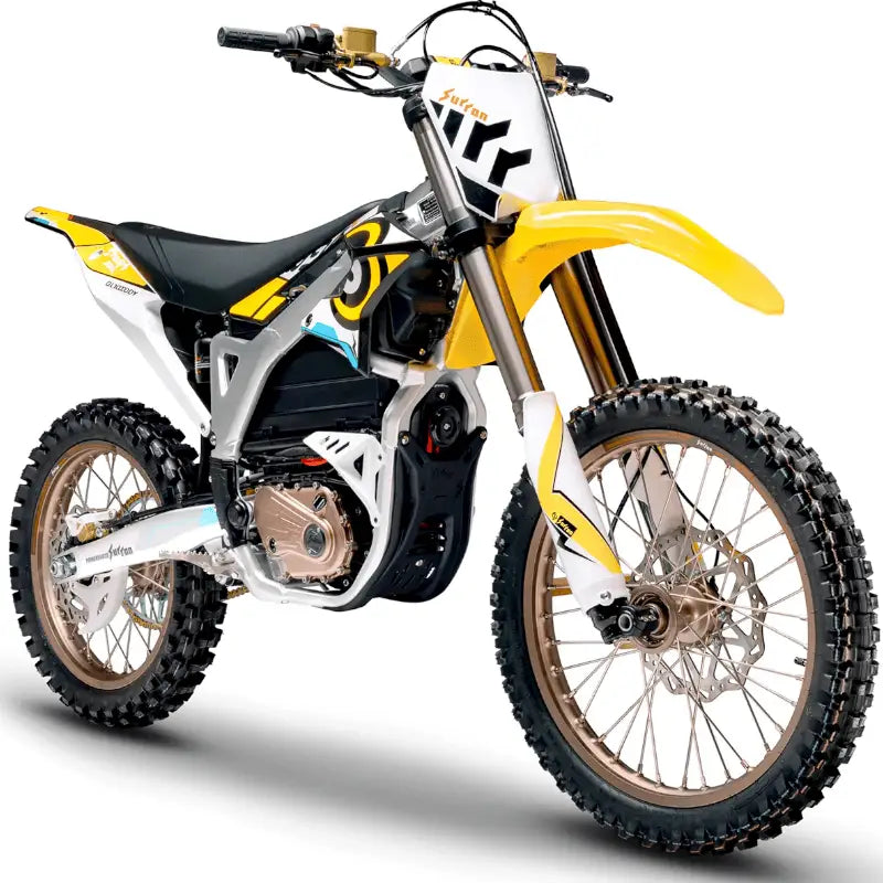 2023 Husqvarna FE 450 Dirt Bike Displayed in Surron Storm Bee