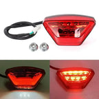 Red LED Surron Ultra Bee Taillight with Clear Lens and Black Cable
