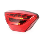 Red LED Sur-Ron Ultra Bee taillight with black angular housing